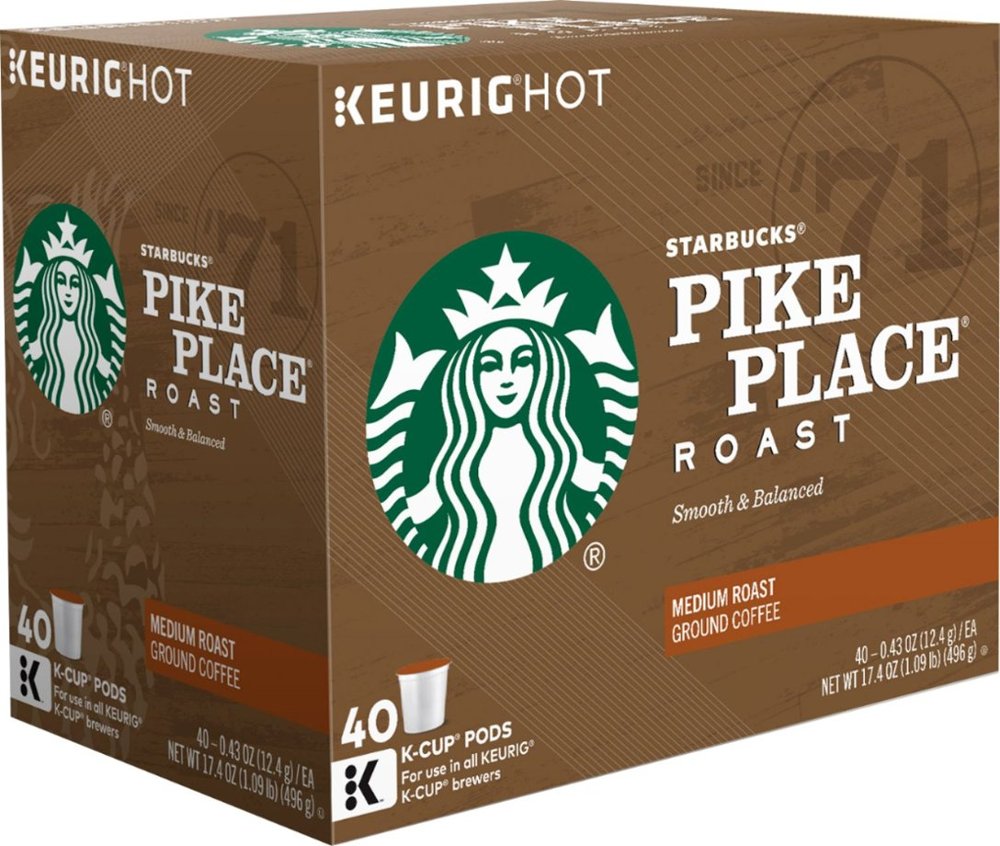 Starbucks - Pike Place Roast K-Cup Pods (40-Pack)